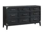 Laguna 6-Piece Queen Bedroom Package - Weathered Oak and Black