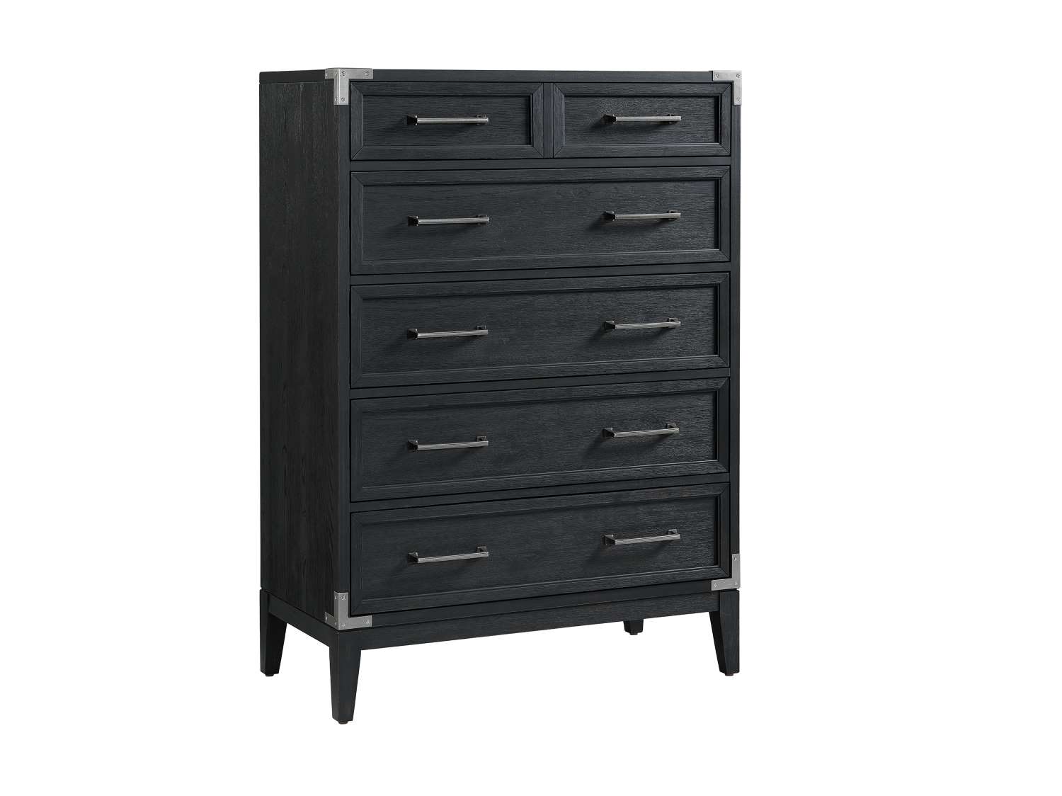 Laguna 5-Piece Queen Bedroom Package - Weathered Oak and Black