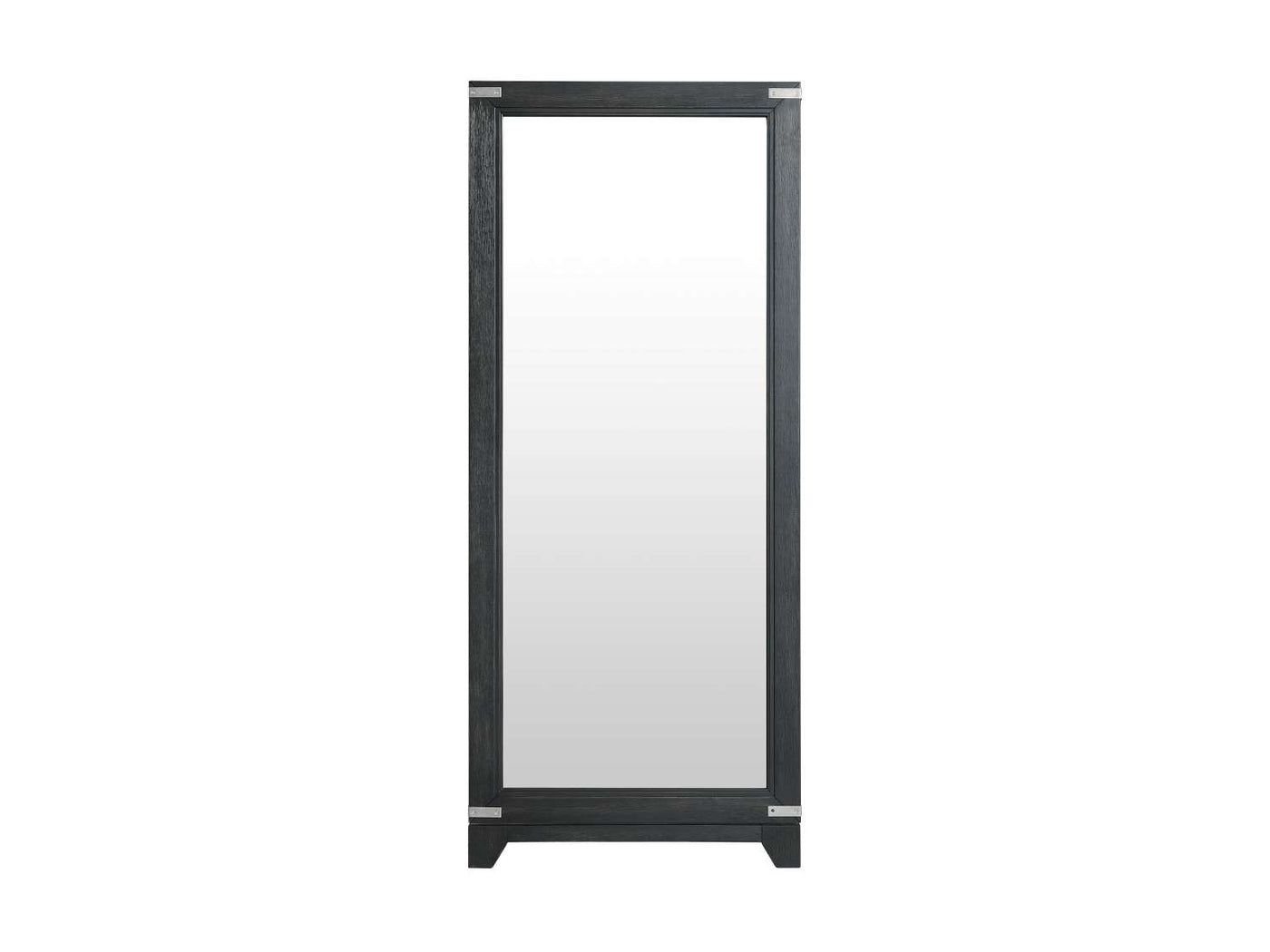 Laguna Floor Mirror - Weathered Oak, Black
