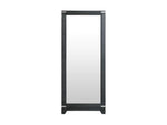Laguna Floor Mirror - Weathered Oak, Black