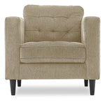 Anthena Sofa, Loveseat and Chair Set - Taupe