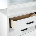 Frost 6-Piece Full Bedroom package - White, Black