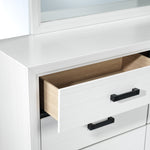 Frost 6-Piece King Bedroom Package - White, Black