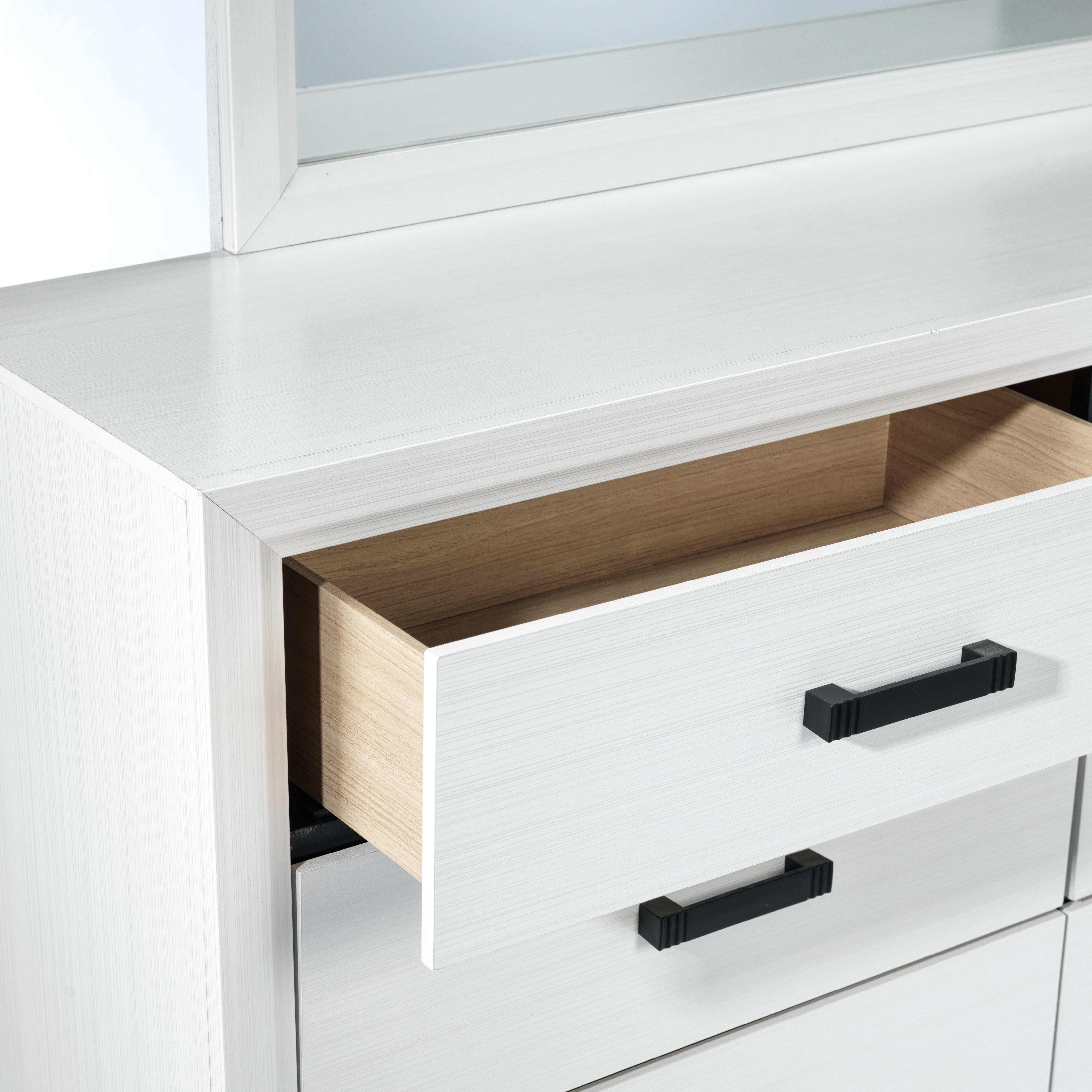 Frost 6-Piece King Bedroom Package - White, Black
