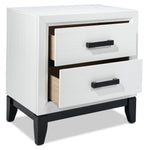 Frost 6-Piece Full Bedroom package - White, Black