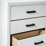 Frost 5 Drawer Chest - White, Black