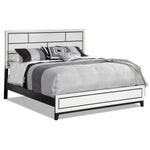 Frost 3-Piece Queen Bed - White, Black