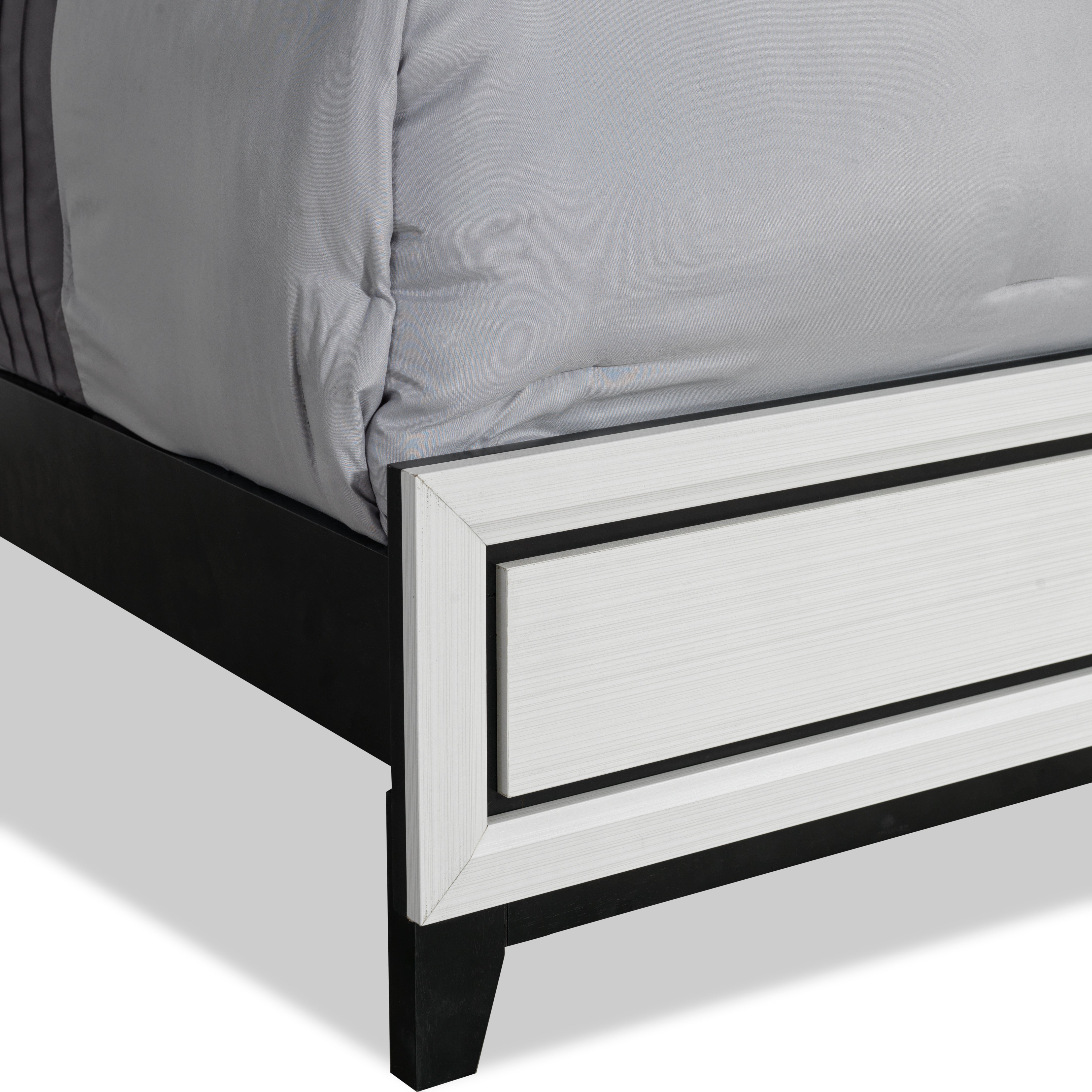 Frost 6-Piece King Bedroom Package - White, Black