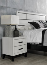 Frost Night Table - White, Black