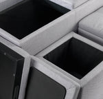 Malmo Ottoman - Light Grey