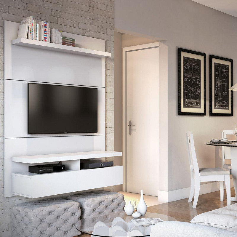 Lavo 47.5" Floating Wall Theater Entertainment Centre - White