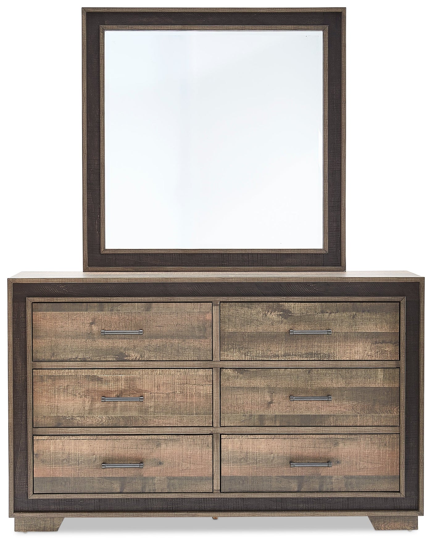 Orlando 6-Piece Queen Bedroom Set - Weathered Brown