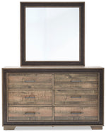 Orlando 6-Piece Queen Bedroom Set - Weathered Brown