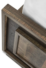 Orlando 6-Piece King Bedroom Set - Weathered Brown