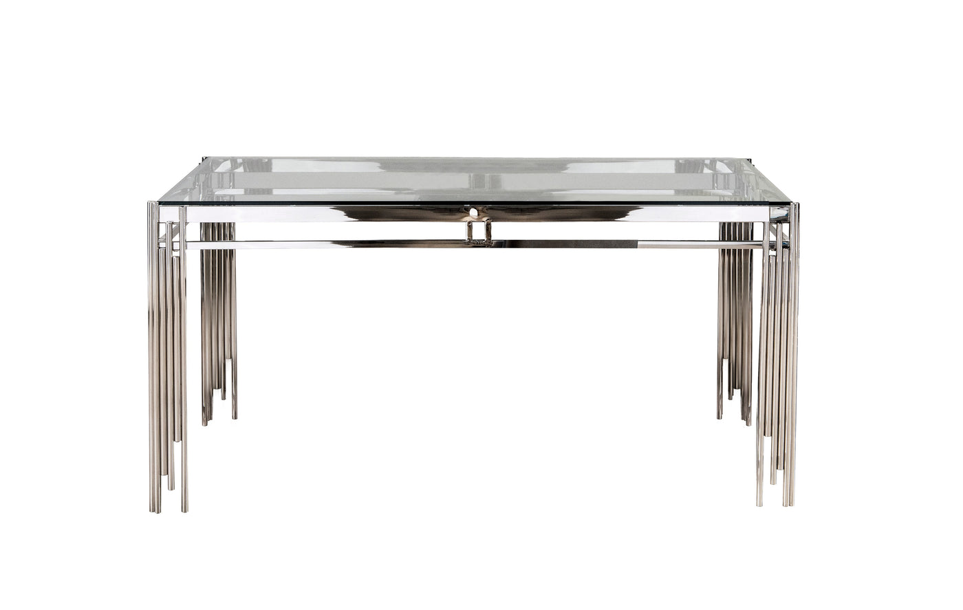 Jasmine Dining Table - Glass and chrome