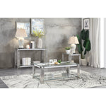 Liana Coffee Table - Glass and Stainless Steel