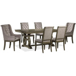 Cleopatra 7-Piece Dining Room Set - Oak