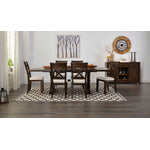 Claira 7-Piece Dining Room Set - Rustic Brown