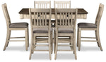 Harold 7-Piece Counter-Height Dining Set - Antique White