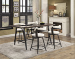 Appert 5-Piece Counter Height Dining Set - Metal, White
