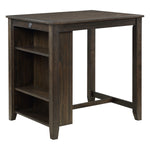 Daye 3-Piece Counter-Height Dining Set - Dark Cherry, Beige