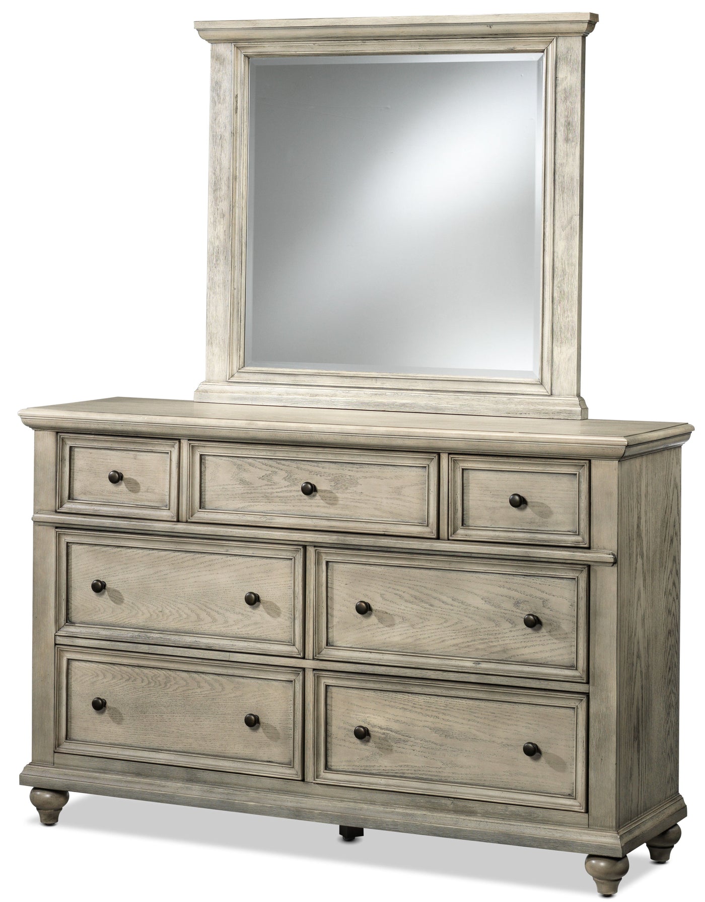 Emma 6-Piece King Bedroom Set - Oak