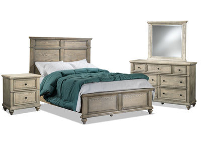 Emma 6-Piece Full Bedroom - Oak