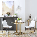 Teglberg Dining Chair - White/Walnut - Set of 2