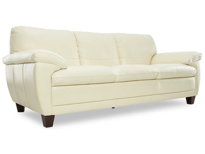 Leonardo Leather Sofa - Cream