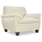 Leonardo Leather Chair - Cream