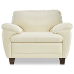 Leonardo Leather Chair - Cream