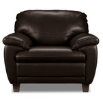 Leonardo Leather Chair - Brown