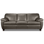 Leonardo Leather Sofa - Taupe