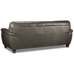 Leonardo Leather Sofa - Taupe