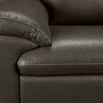 Leonardo Leather Sofa and Loveseat Set - Taupe