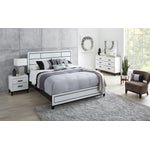 Frost 6-Piece King Bedroom Package - White, Black