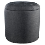 Yara Ottoman - Dark Grey