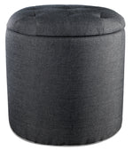 Yara Ottoman - Dark Grey