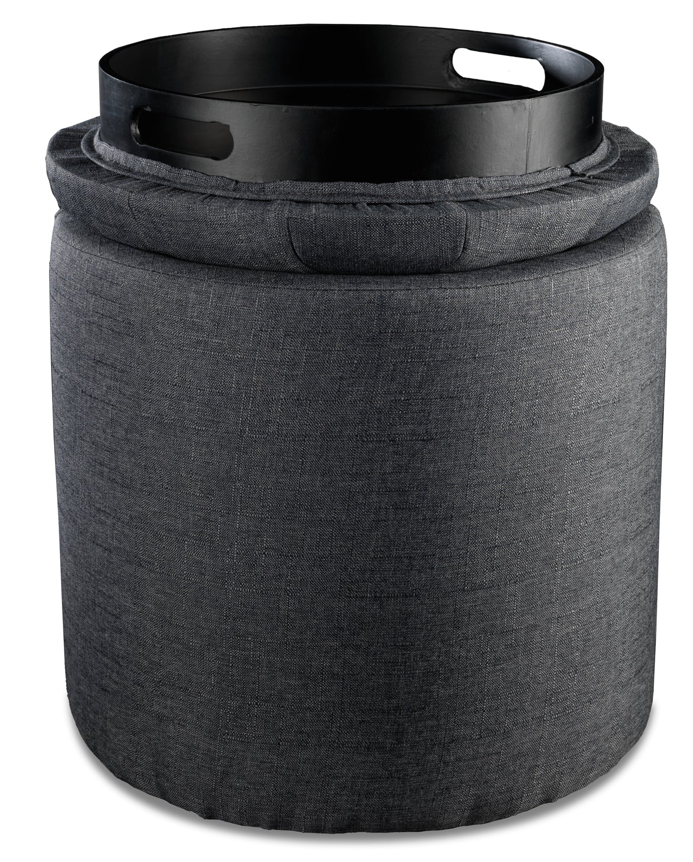 Yara Ottoman - Dark Grey