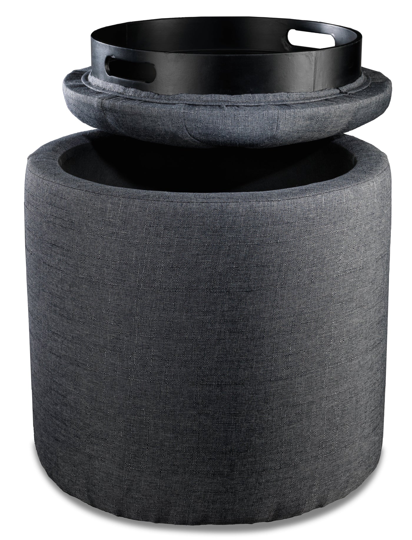 Yara Ottoman - Dark Grey