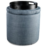 Yara Ottoman - Blue