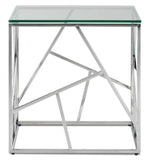 Lexie End Table - Stainless Steel