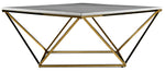 Lynn Coffee Table - Marble and Gold