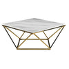 Lynn Coffee Table - Marble and Gold