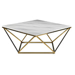 Lynn Coffee Table - Marble and Gold
