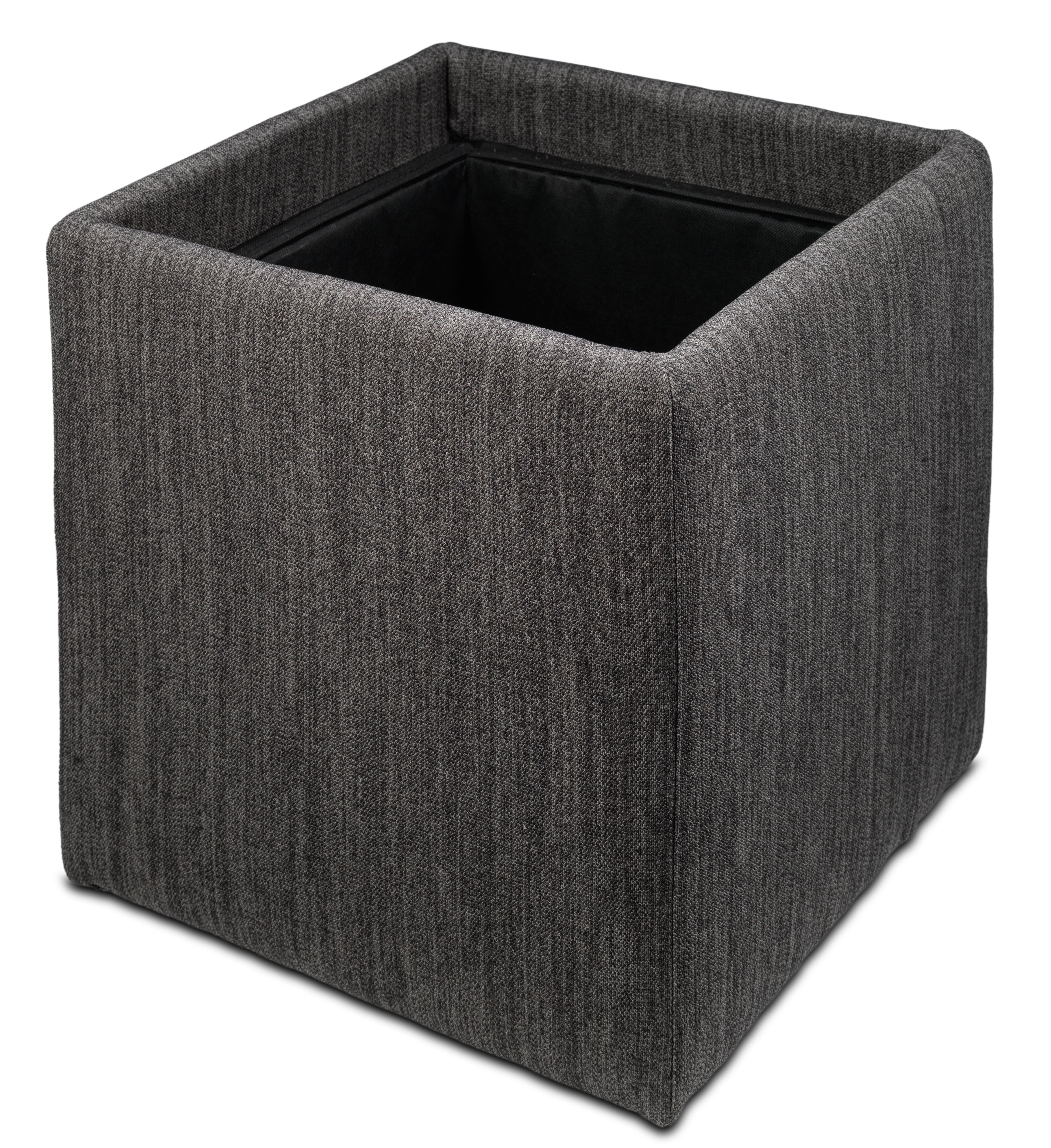 Zoey Ottoman - Charcoal Grey