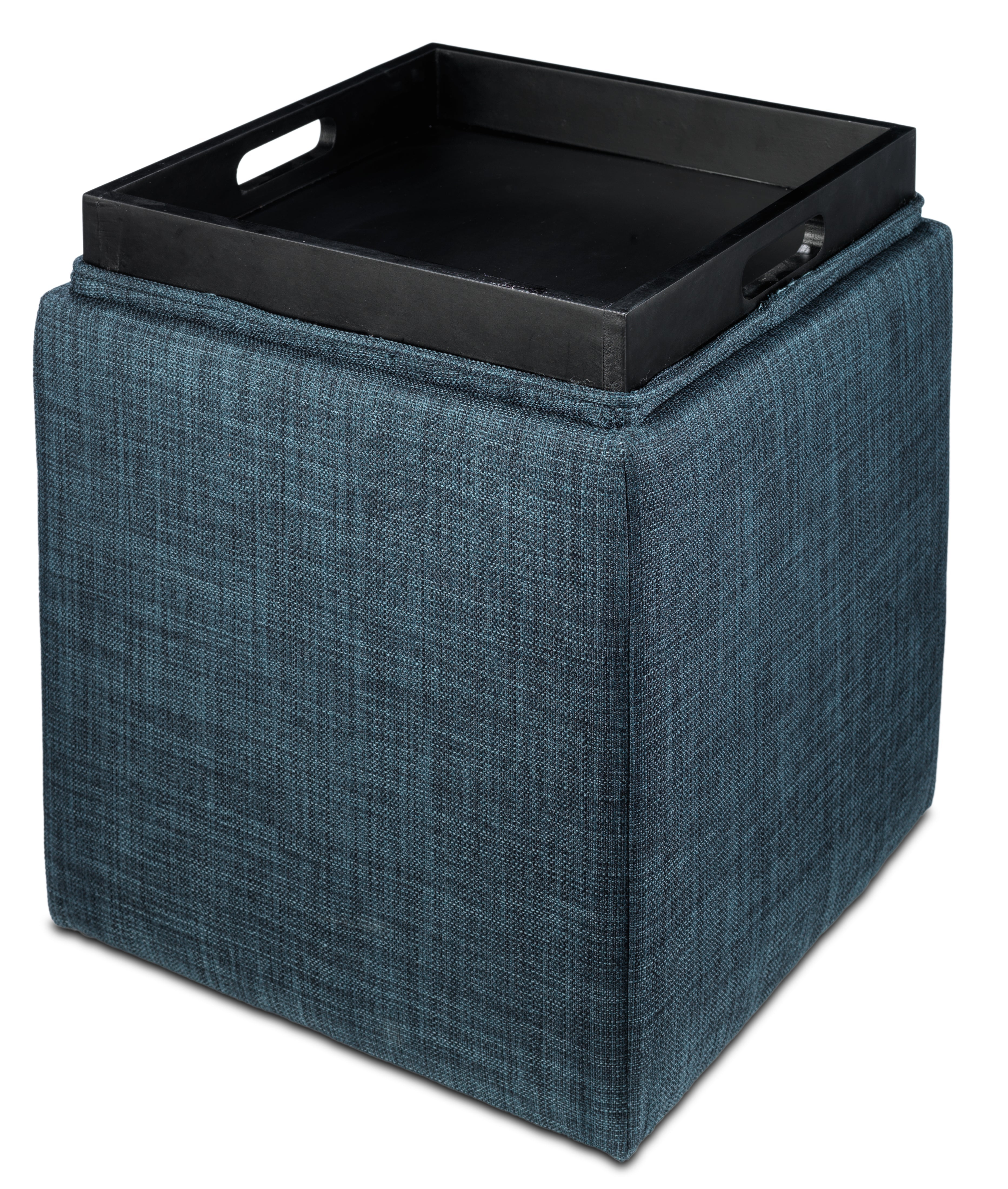 Zoey Ottoman - Navy