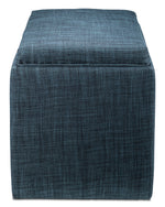 Zoey Ottoman - Navy