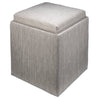 Zoey Ottoman - Grey