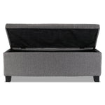 Amelio Ottoman - Dark Grey